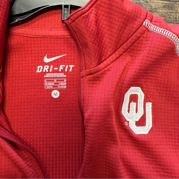 Men’s Crimson OU Sooners Quarter-Zip Pullover size medium - Picture 3 of 4